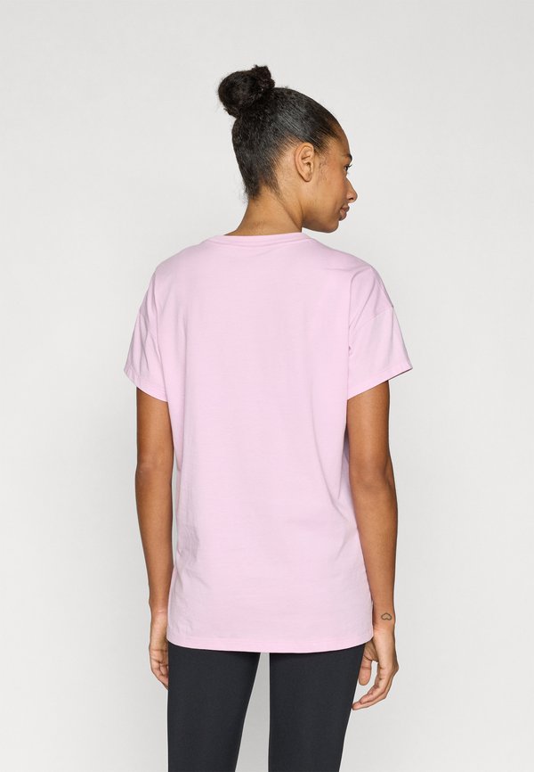 DKNY RHINESTUD LOGO DROP SHOULDER SHORT SLEEVE LEGGING TEE