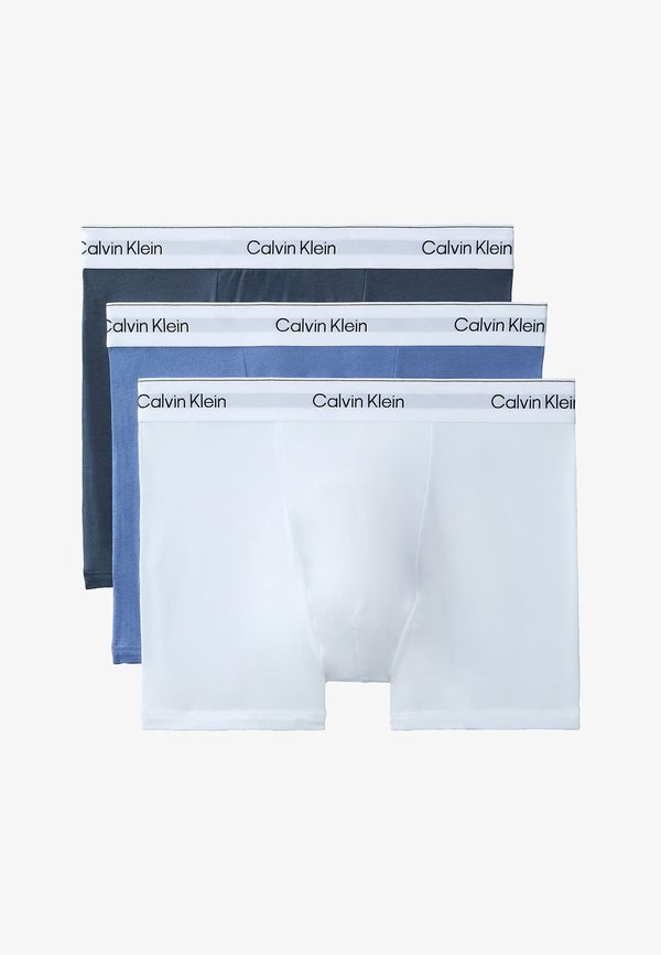 Calvin Klein Underwear 3 PACK - Trunks - white blue tulip turbulence