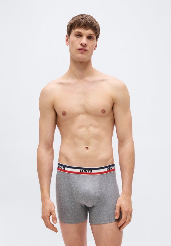 Levi's® MEN REPEAT LOGO 4 PACK - Boxer briefs - navy/grey melange
