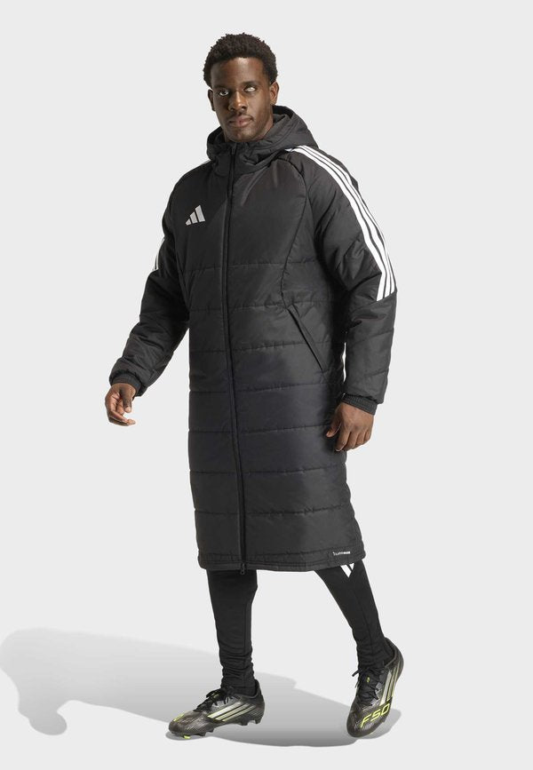 adidas Performance TIRO26 LONG COAT - Winter coat - black/white