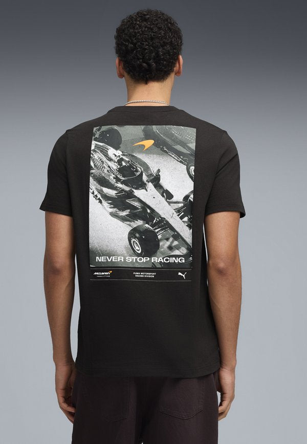 Puma MCLAREN GRAPHIC TEE - Print T-shirt - black