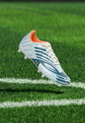 Under Armour SHADOW CLUB 4 FG - Firm-ground football boots - white/boundless blue/orange bloc