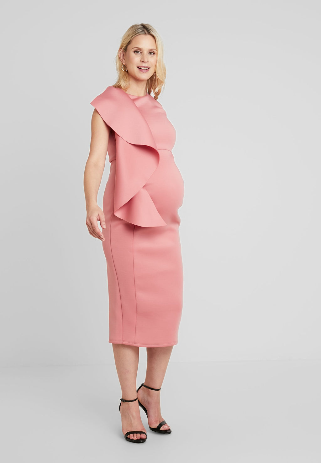 True Violet Maternity WOW SIDE FRILL BODYCON
