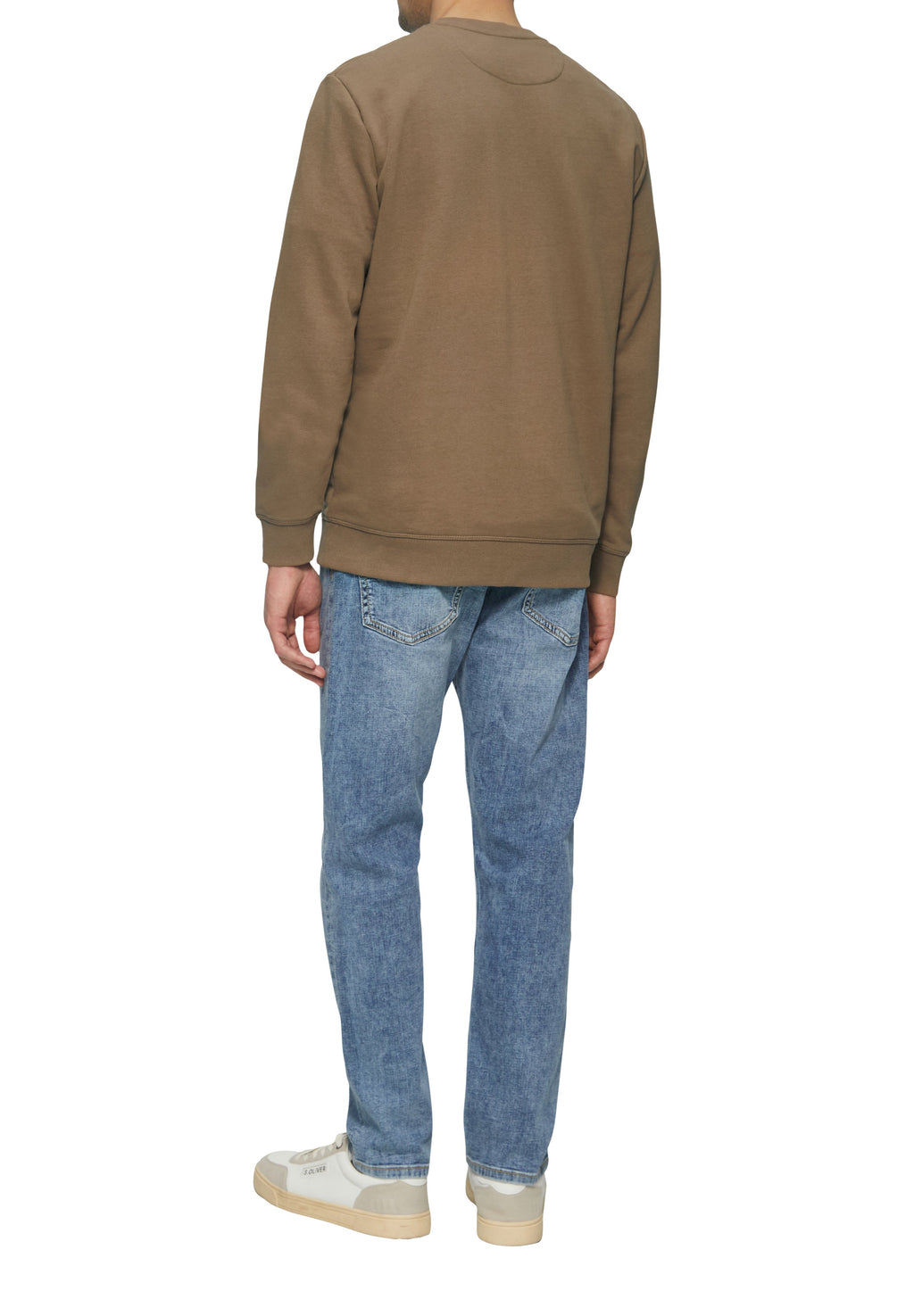 s.Oliver CREW NECK MIT LOGO-STICKEREI