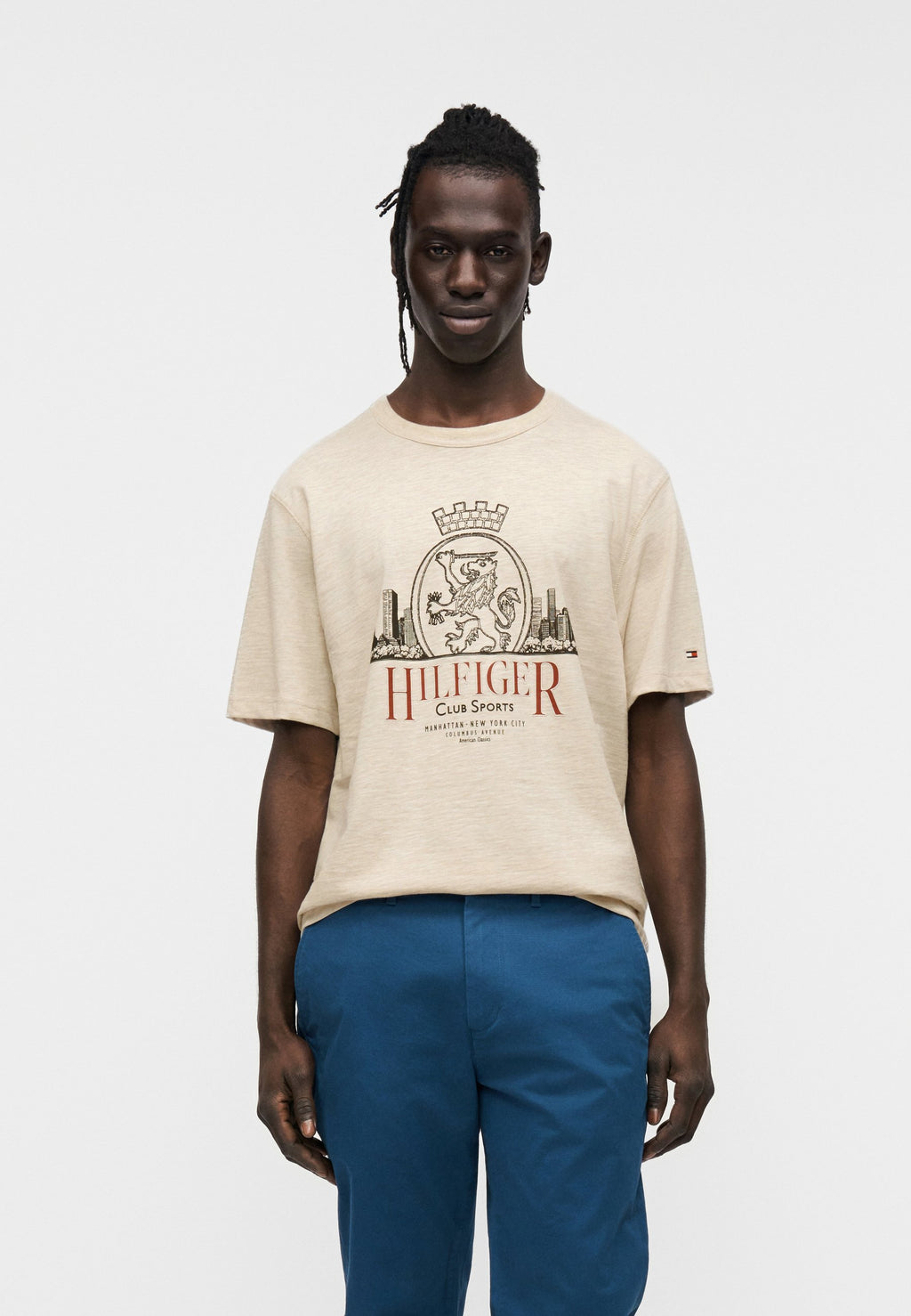HERITAGE CREST LOGO TEXTURED JERSEY T-SHIRT Media 3