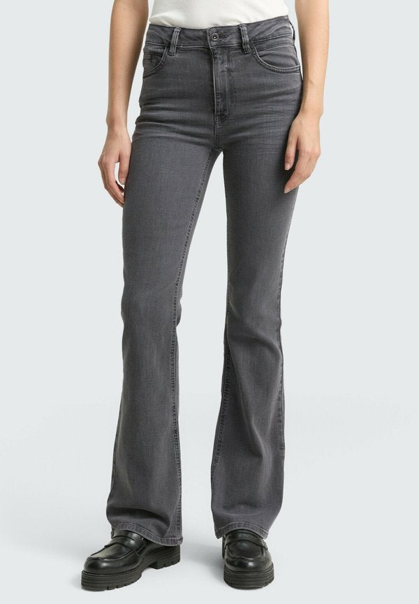 TOM TAILOR TTSTELLA BOOTCUT FIT - Bootcut jeans - grey denim