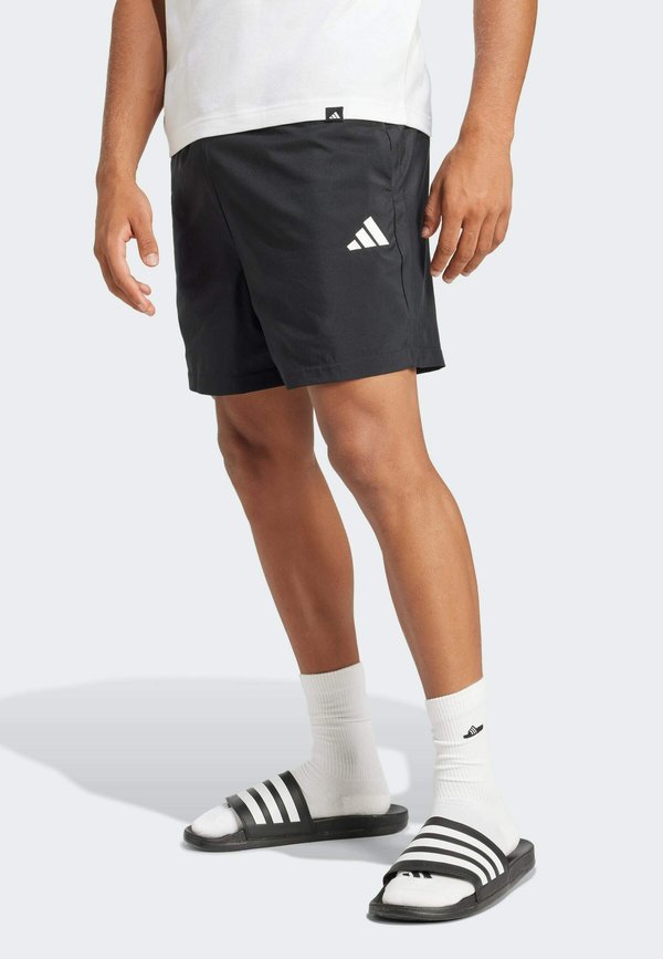 adidas Sportswear ESSENTIALS SMALL LOGO CHELSEA - Sports shorts - black white