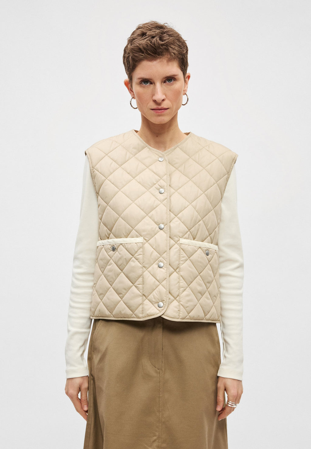 Marc O'Polo VEST QUILTED PATCHED POCKETS