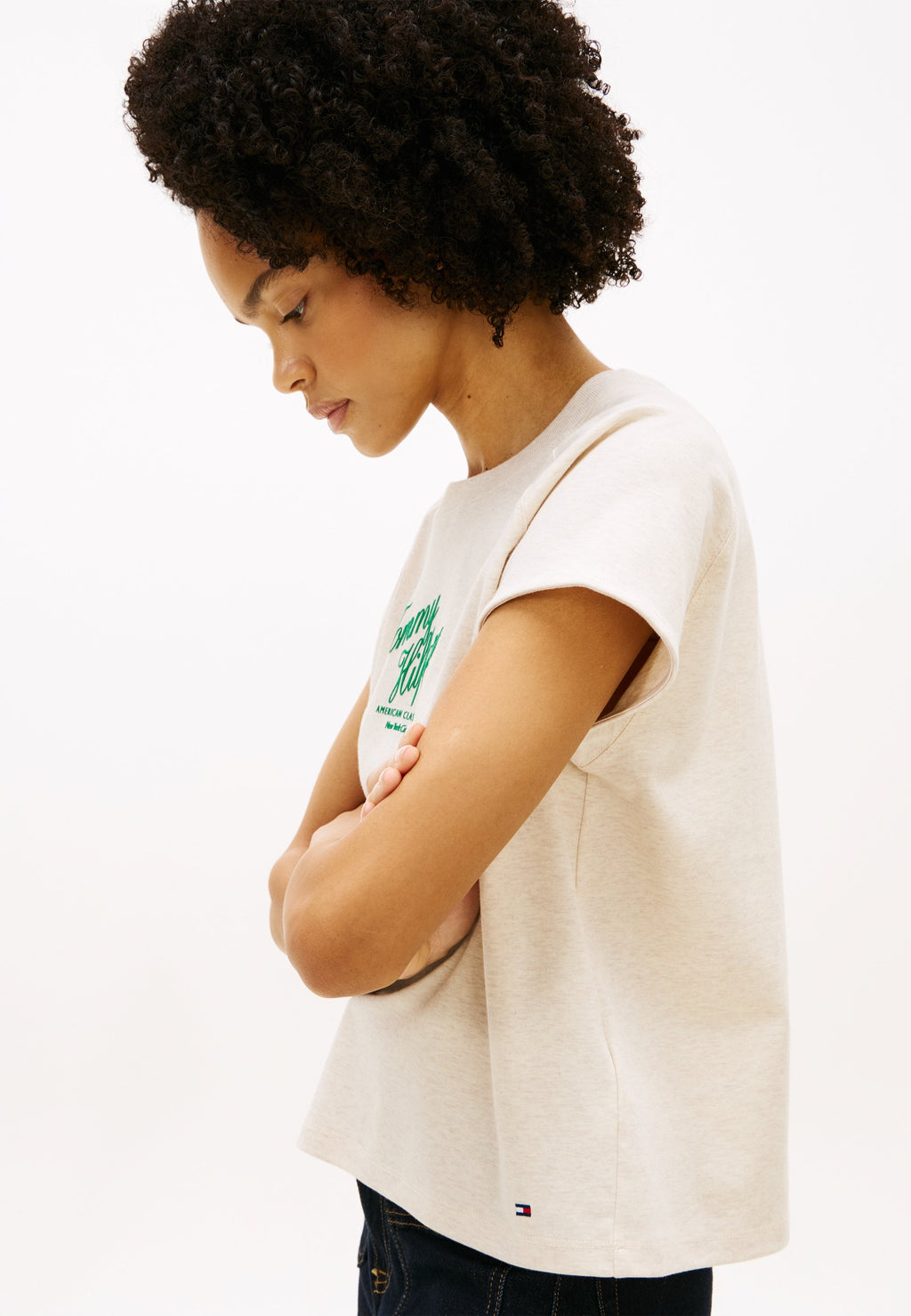 LOGO CAP SLEEVE RELAXED T-SHIRT Media 5
