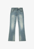 Bershka LOW-RISE SLIM FIT BOOT-CUT JEANS - JEANS - Bootcut jeans - blue denim