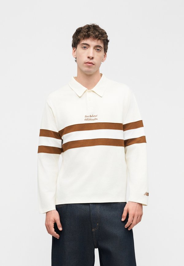 New Balance SPORT LEGACY RUGBY SHIRT - Long sleeved top - angora