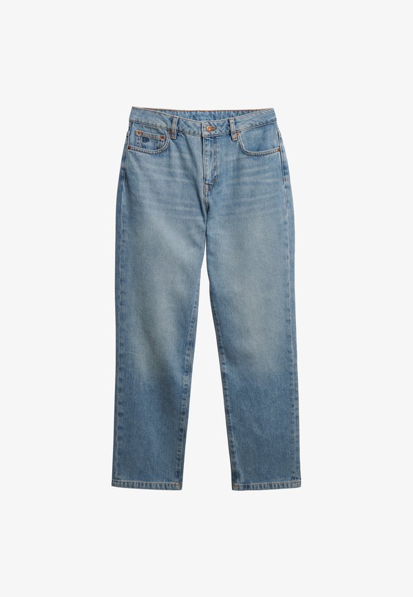 Superdry & Co MID RISE - Straight leg jeans - mid blue denim