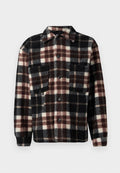 Jack & Jones JORBLEECKER TEDDY OVERSHIRT LS - Summer jacket - mocha meringue