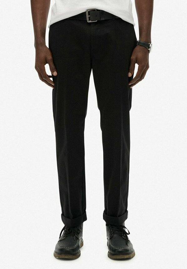 Superdry & Co SUPERDRY PREMIUM REGULAR CHINOS.. - Chinos - black