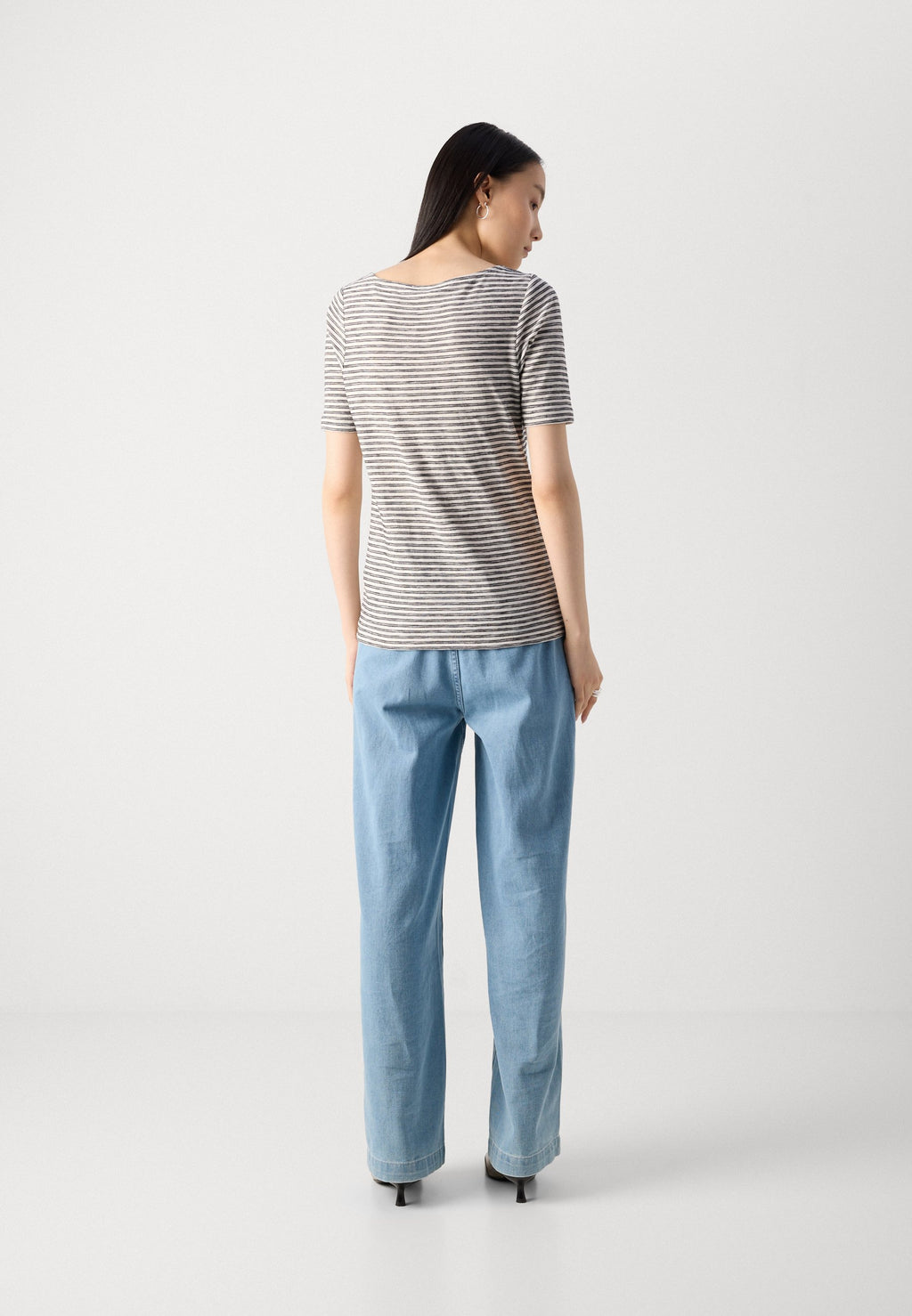 Marc O'Polo SHORT SLEEVE BOAT NECK STRIPED