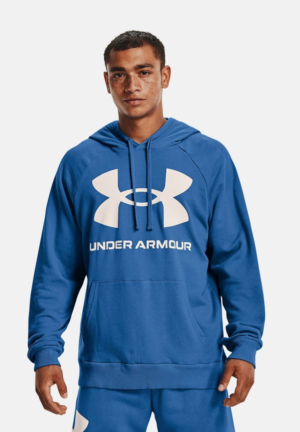 Under Armour RIVAL BIG HD - Hoodie - blue