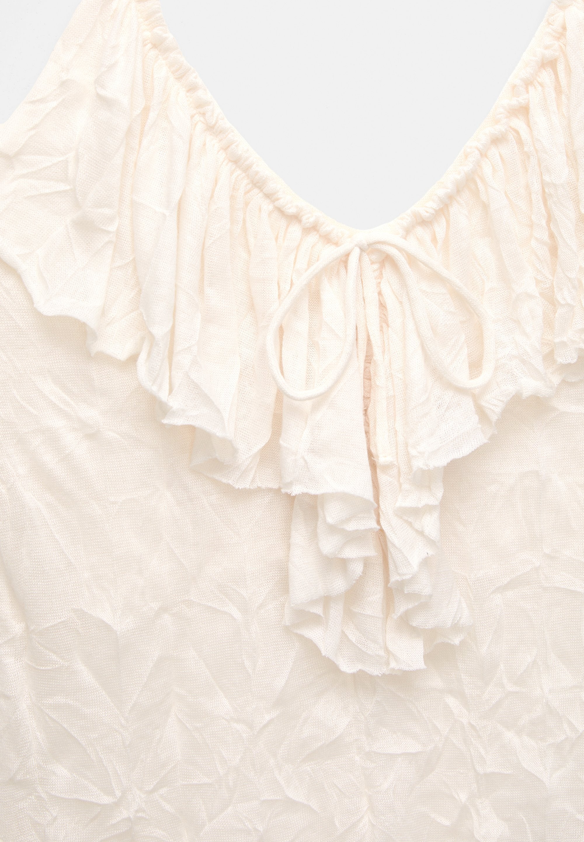 PULL&BEAR ASYMMETRIC STRAPPY WITH RUFFLE