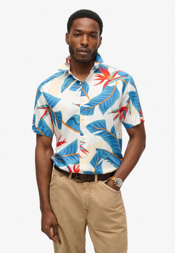 Superdry & Co HAWAIIAN BOX FIT - Shirt - optic paradise