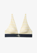 Calvin Klein Underwear LIGHTLY LINED TRIANGLE - CK GRAPHIC - Triangle bra - cent stripe anise flower
