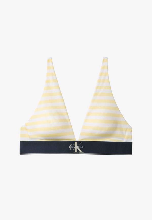 Calvin Klein Underwear LIGHTLY LINED TRIANGLE - CK GRAPHIC - Triangle bra - cent stripe anise flower