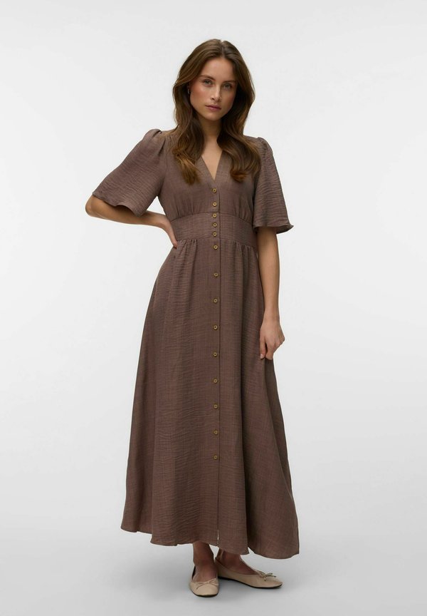 Vero Moda VMMELANEY Long - Maxi dress - deep taupe