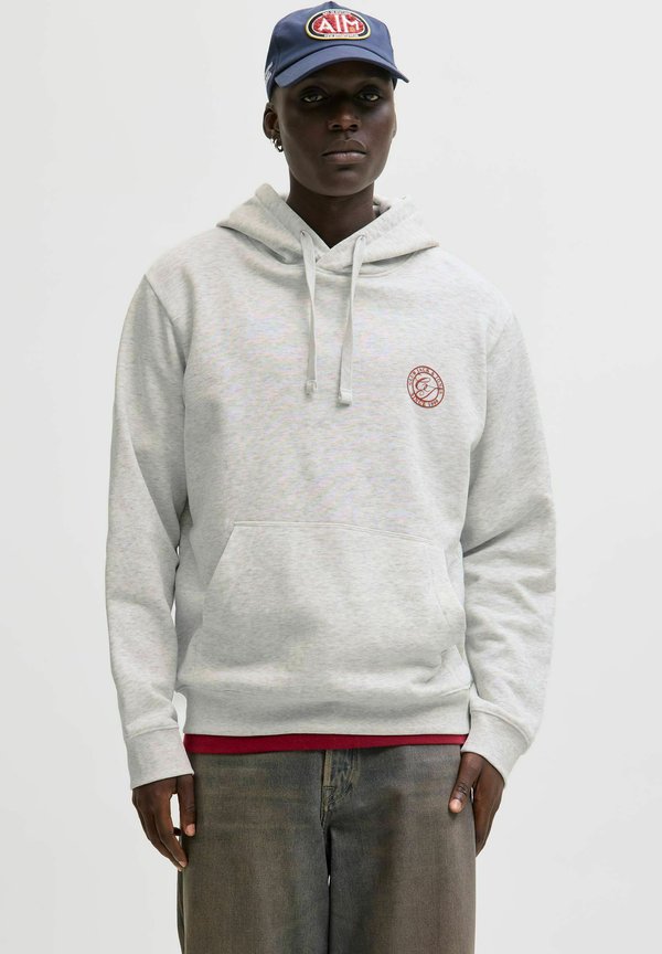 Jack & Jones Hoodie - white melange