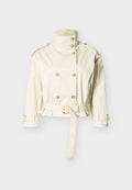 CURVE WATER REPELLENT SHORT TRENCH JACKET Media 1
