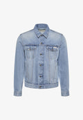 Calvin Klein Jeans CLASSIC RETRO LIGHT TRUCKER - Denim jacket - hellblau