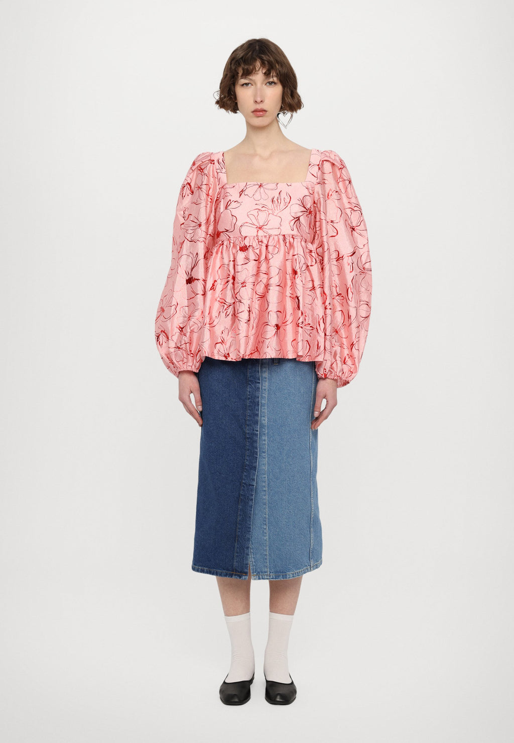 Stine Goya SQUARE NECK LONG SLEEVE