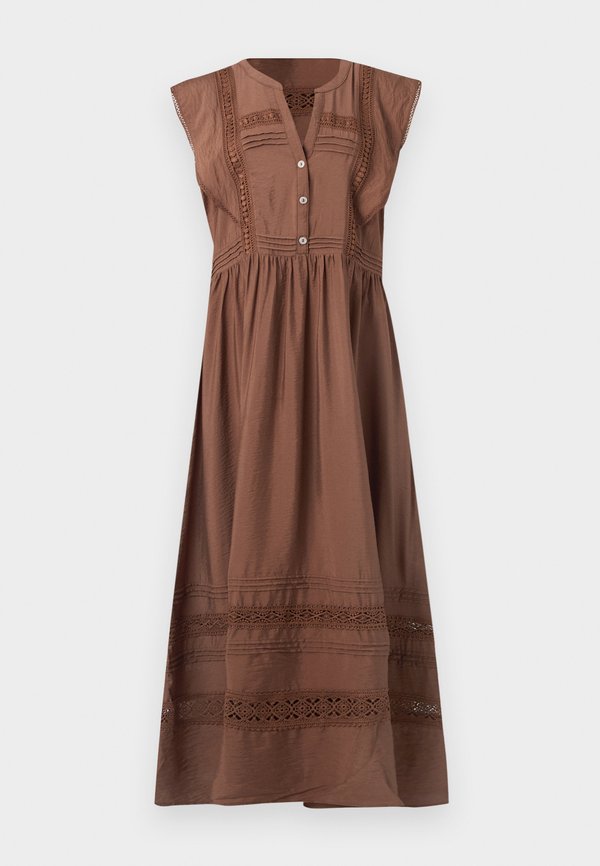 Vero Moda Curve VMCJULES DRESS - Maxi dress - cocoa brown