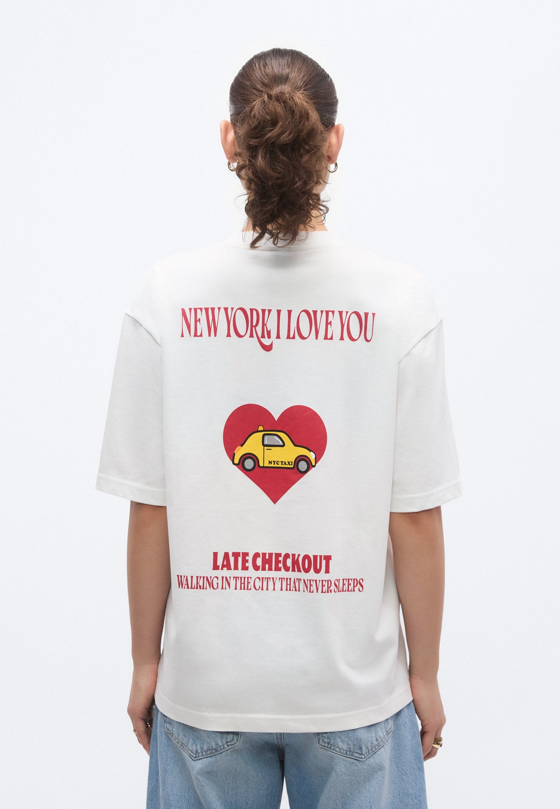 Gina Tricot PRINTED OVERSIZED TEE
