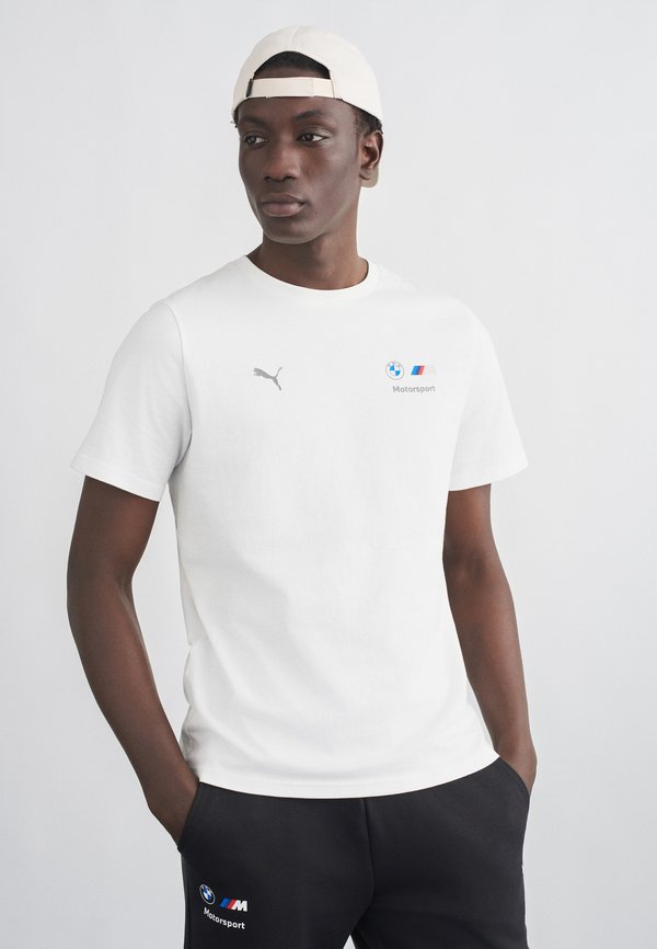 Puma BMW MMS LOGO TEE - Print T-shirt - white