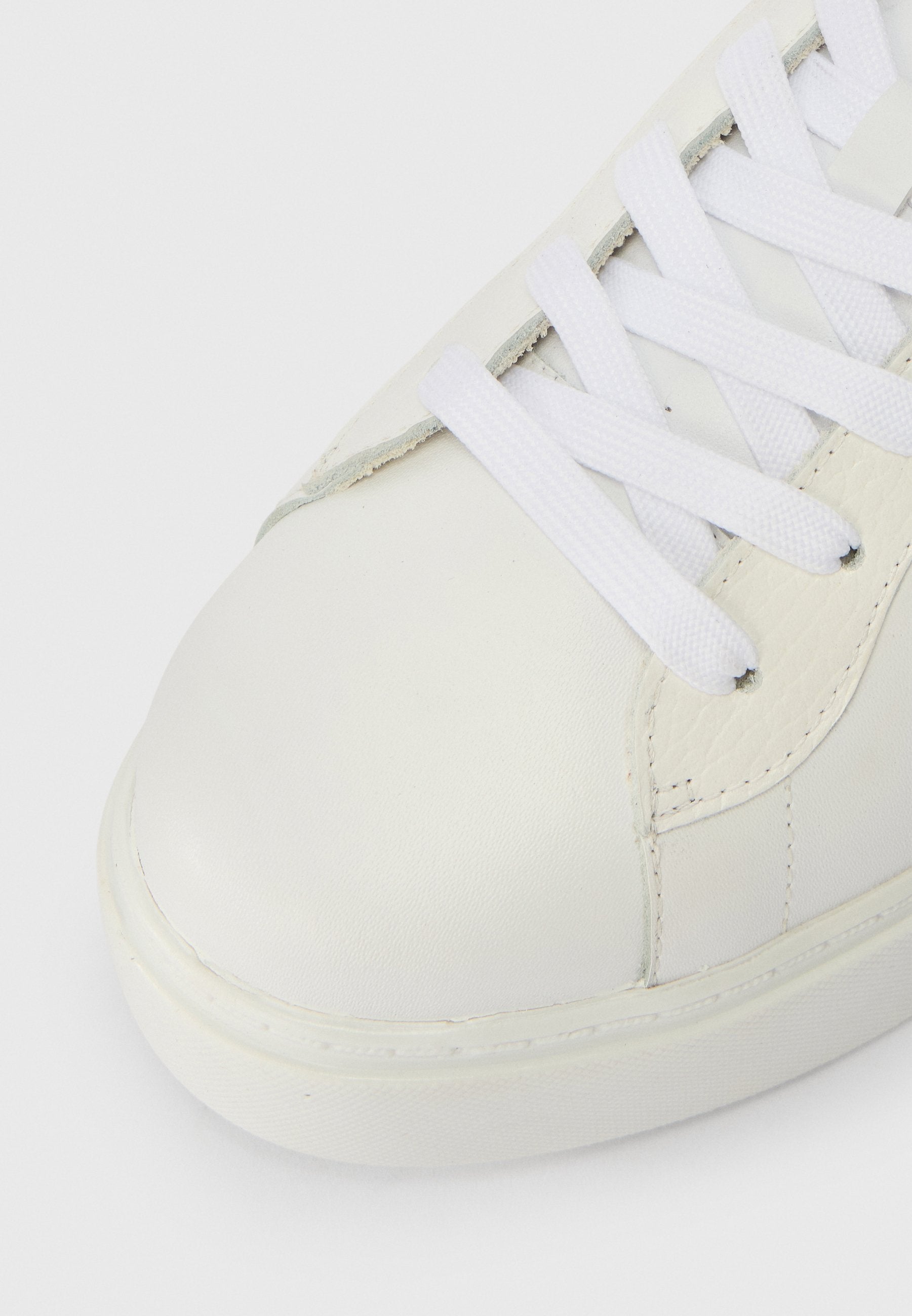 LEATHER CUPSOLE PLATFORM TRAINERS Media 5
