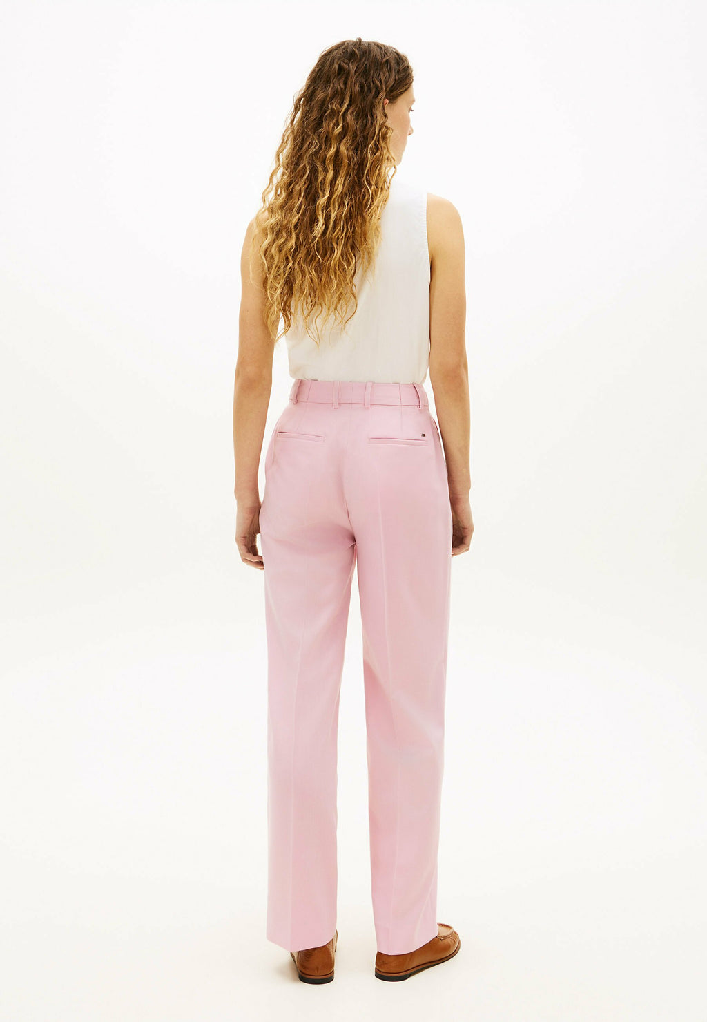 TIMELESS WOOL BLEND RELAXED STRAIGHT TROUSERS Media 4