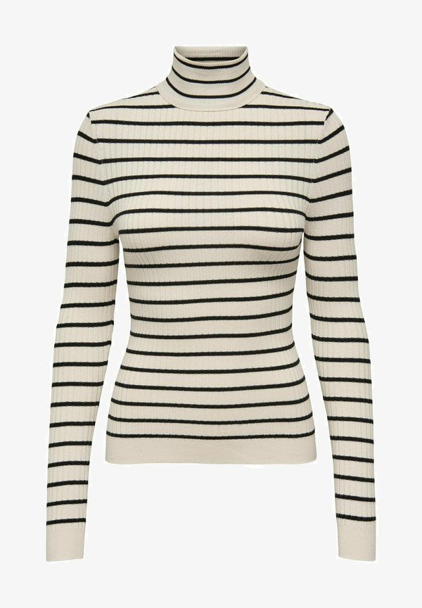 ONLY ONLKAROL L/S ROLLNECK PULLOVER KNT NOOS - Jumper - whitecap gray