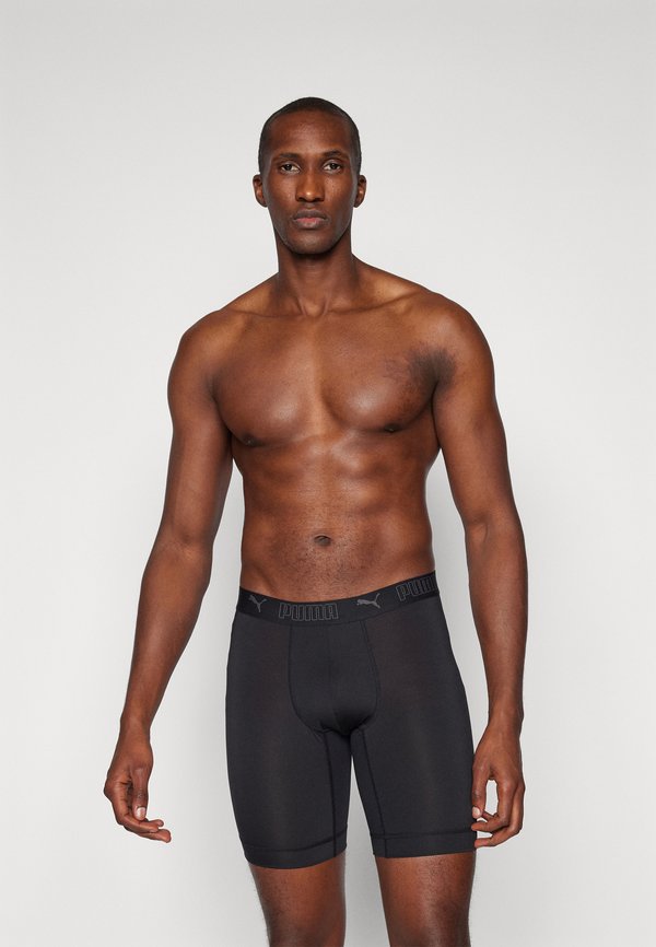 Puma MEN SPORT LONG 2 PACK - Boxer briefs - schwarz