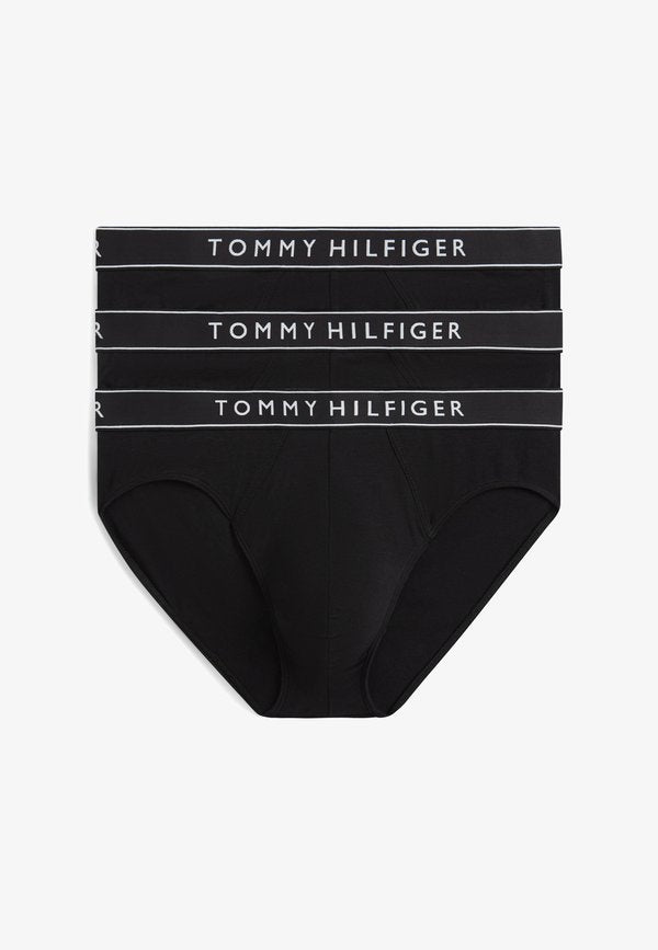 Tommy Hilfiger 3-PACK ESSENTIAL LOGO WAISTBAND BRIEFS - Briefs - black