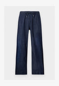Vero Moda Curve VMCEVA ELASTIC WAIST - Relaxed fit jeans - dark blue denim