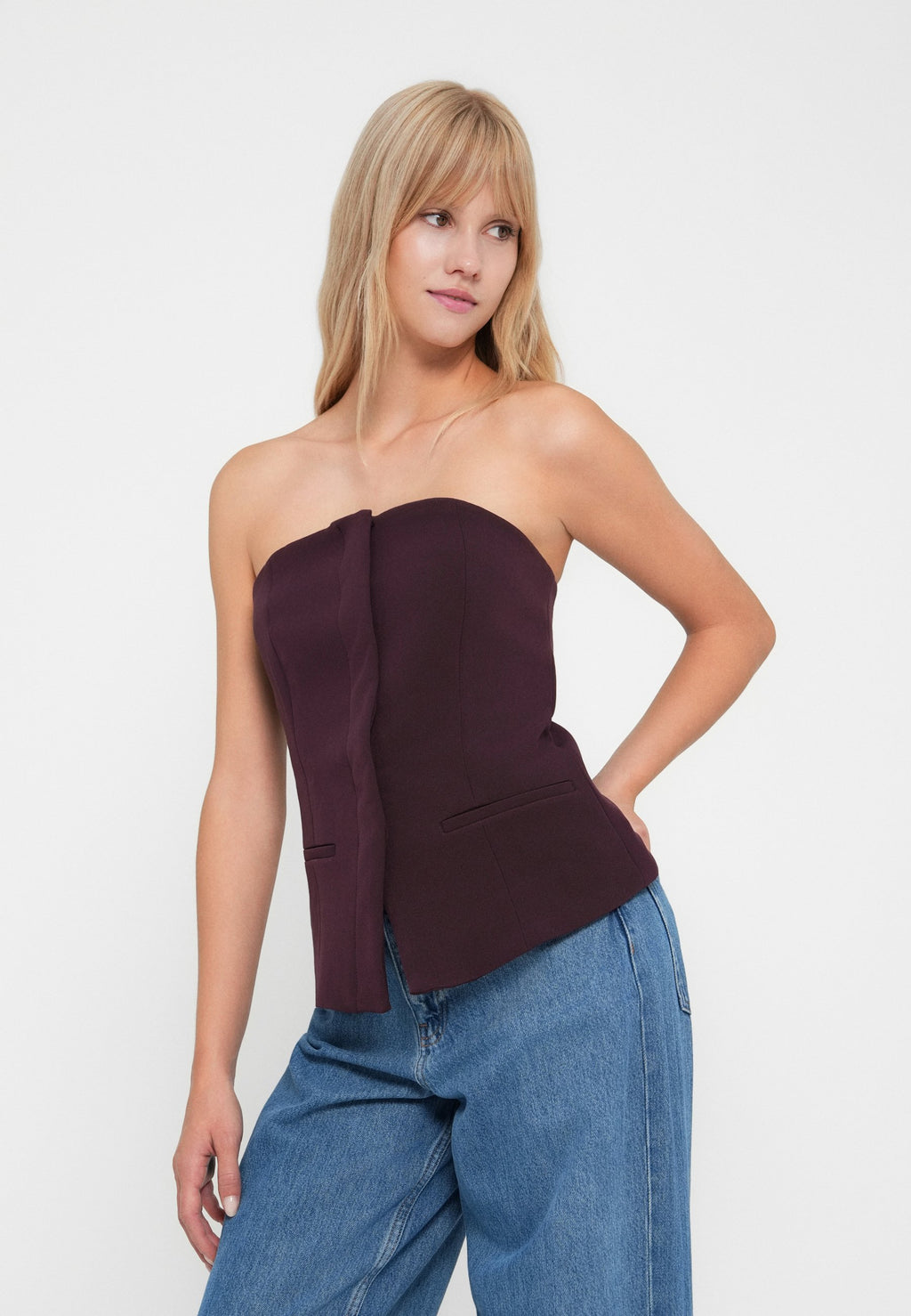 GAP STRAPLESS TAILORED