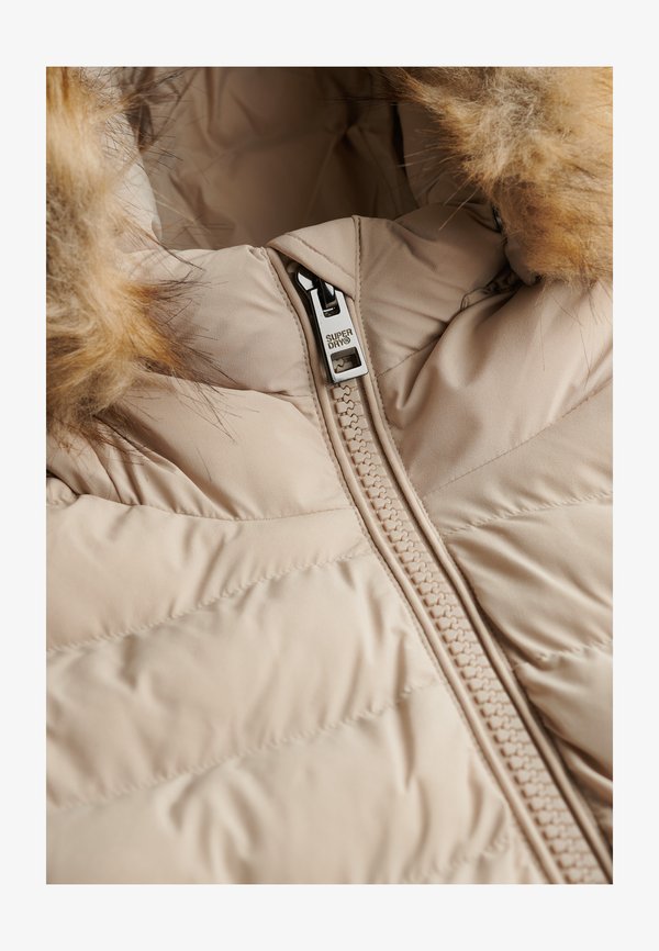 Superdry & Co HOODED - Waistcoat - chateau beige