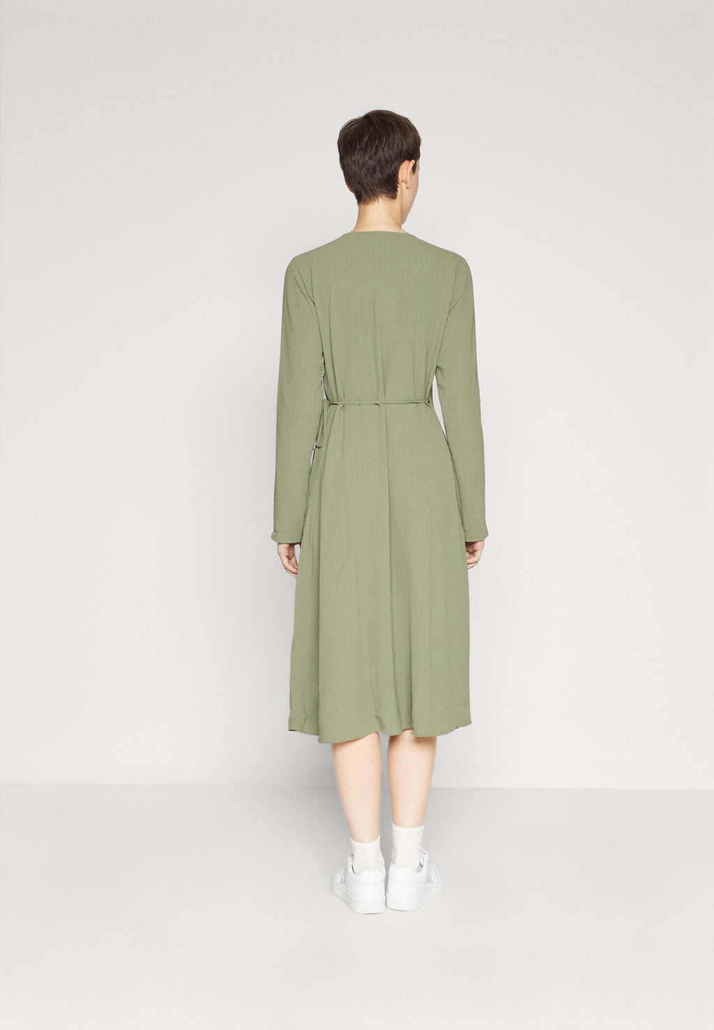 VILA VILOVIE NEW WRAP MIDI DRESS