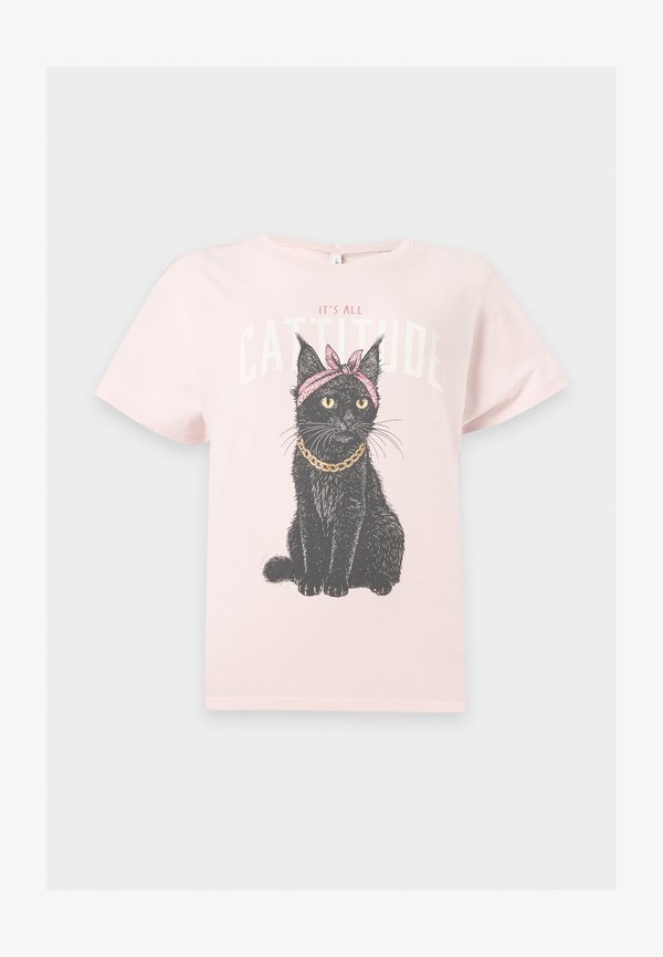 ONLY ONLLUCY BOXY - Print T-shirt - pale lilac