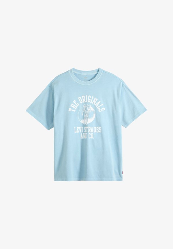 Levi's® VINTAGE FIT GRAPHIC TEE 501 BLUES VW WHI - Print T-shirt - craft serif  phanto blues