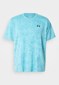 Under Armour TECH - Sports T-shirt - blue haze/black