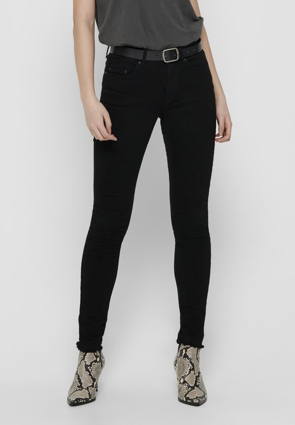 ONLY ONLBLUSH MID RAW - Jeans Skinny Fit - black denim