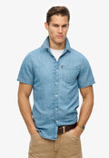 Superdry & Co ESSENTIAL SHORT SLEEVE - Shirt - vintage wash