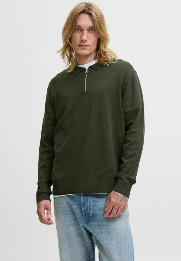 Jack & Jones JJEEMIL HALF ZIP - Jumper - duffel bag