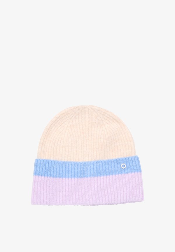 s.Oliver MET STREPEN - Beanie - lavendel