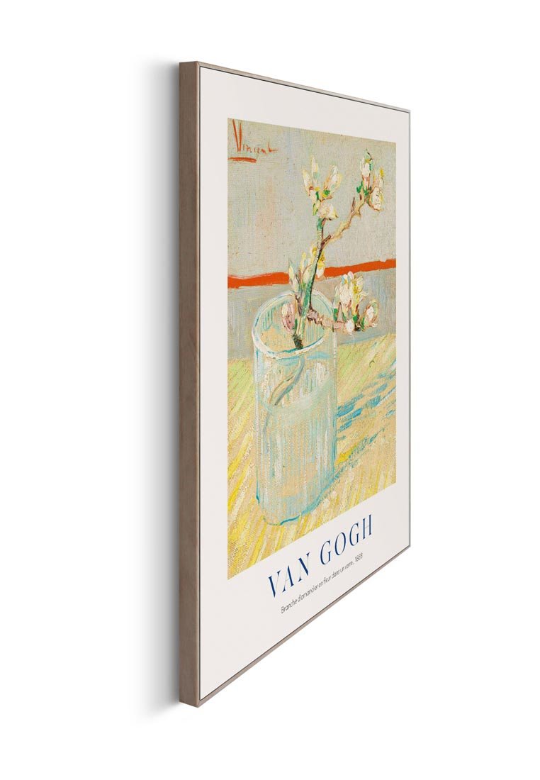Orange Wallz VASE WITH ALMONDBLOSSOM