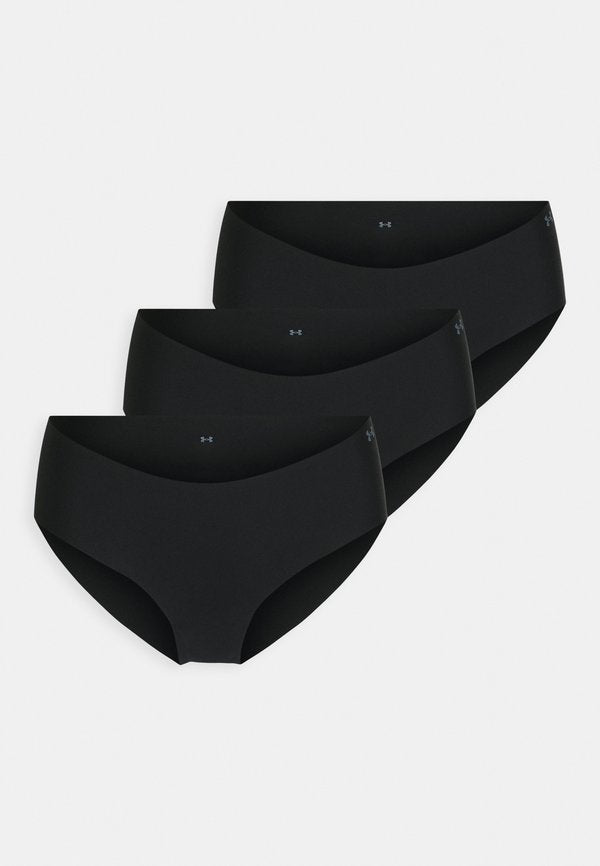 Under Armour PURE NO SHOW HIPSTER SOLID 3 PACK - Briefs - black